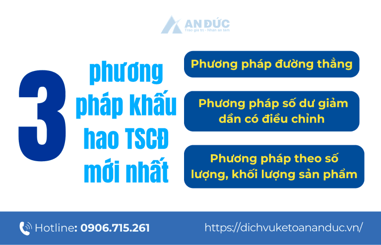 3 phương pháp khấu hao TSCĐ mới nhất - An Đức