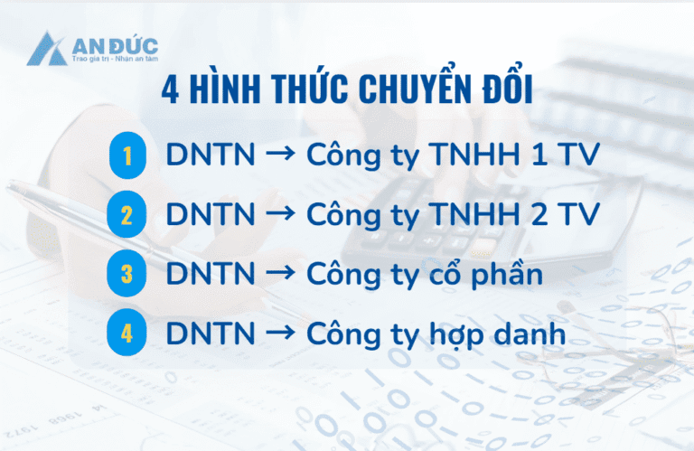 Đại lý thuế An Đức 4 hình thức chuyển đổi doanh nghiệp tư nhân