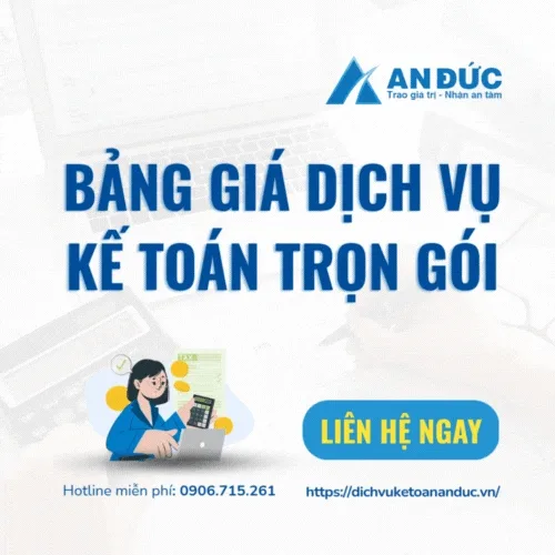 Bảng giá dịch vụ kế toán trọn gói