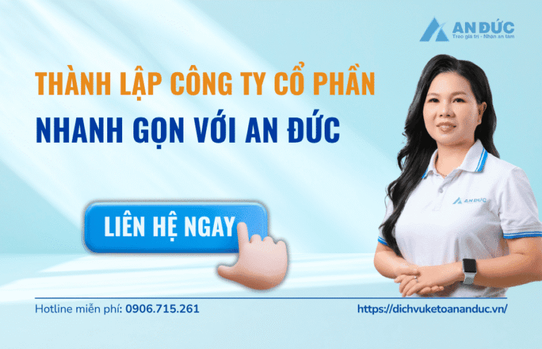 Thành lập công ty cùng Đại lý thuế An Đức
