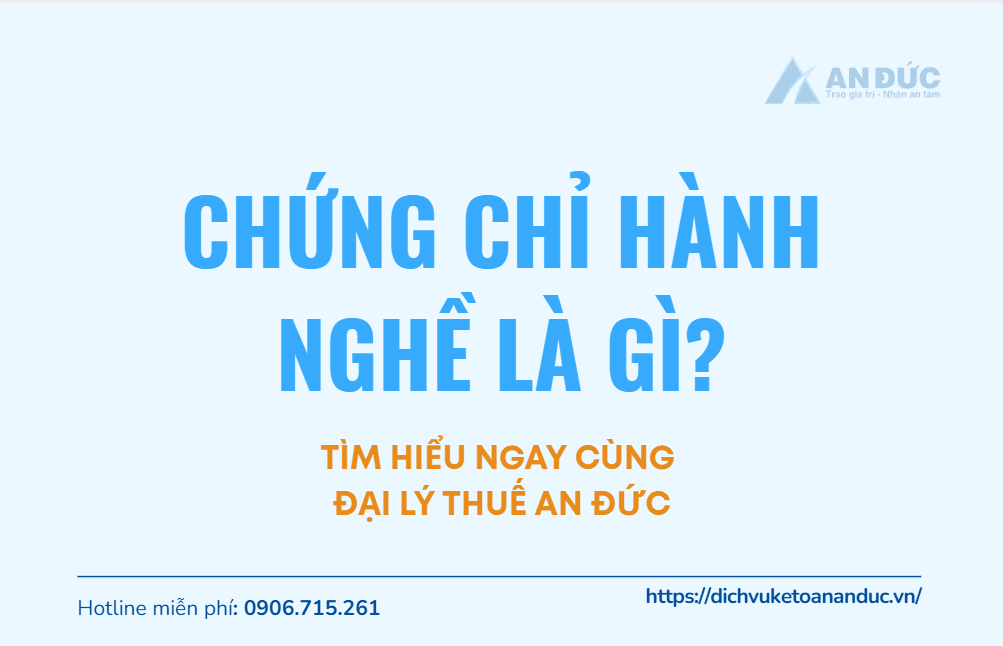 Đại lý thuế An Đức Chứng chỉ thành lập công ty