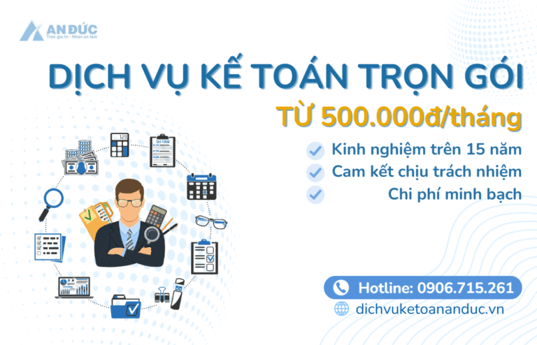 Bảng giá dịch vụ kế toán trọn gói
