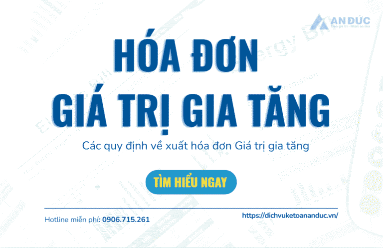 Đại lý thuế An Đức Hoá đơn GTGT