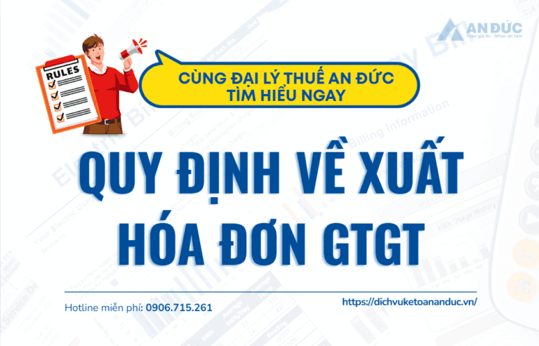 Quy định về xuất hoá đơn GTGT