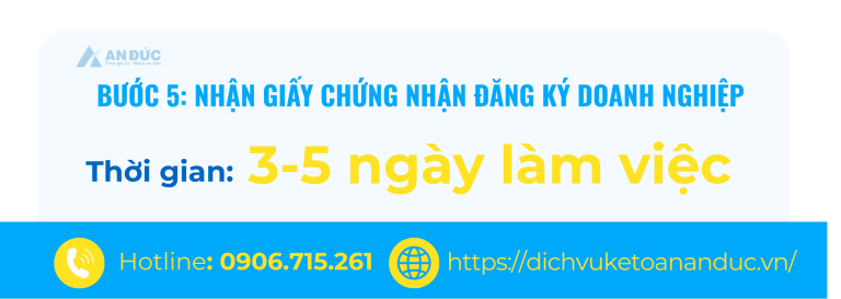 Đại lý thuế An Đức Quy trình thành lập công ty năm 2025 - Bước 5