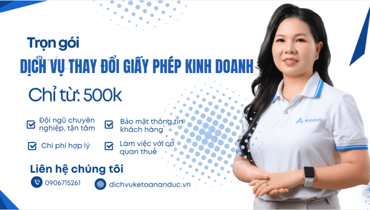 Đại lý thuế An Đức Dịch vụ thay đổi GPKD trọn gói tại An Đức