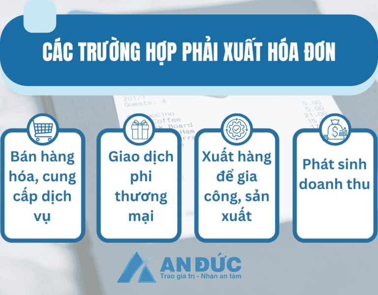 Đại lý thuế An Đức Các trường hợp phải xuất hóa đơn
