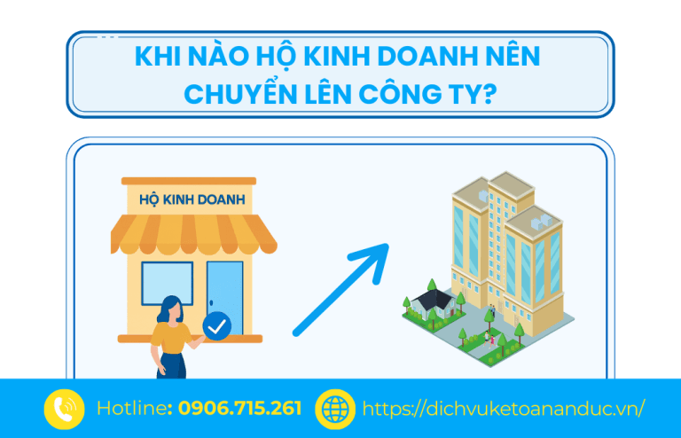 lợi ích khi lên doanh nghiệp, thay đổi mô hình