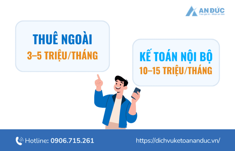 Đại lý thuế An Đức So sánh chi phí dịch vụ kế toán trọn gói và kế toán nội bộ giúp doanh nghiệp tiết kiệm 40–60% chi phí